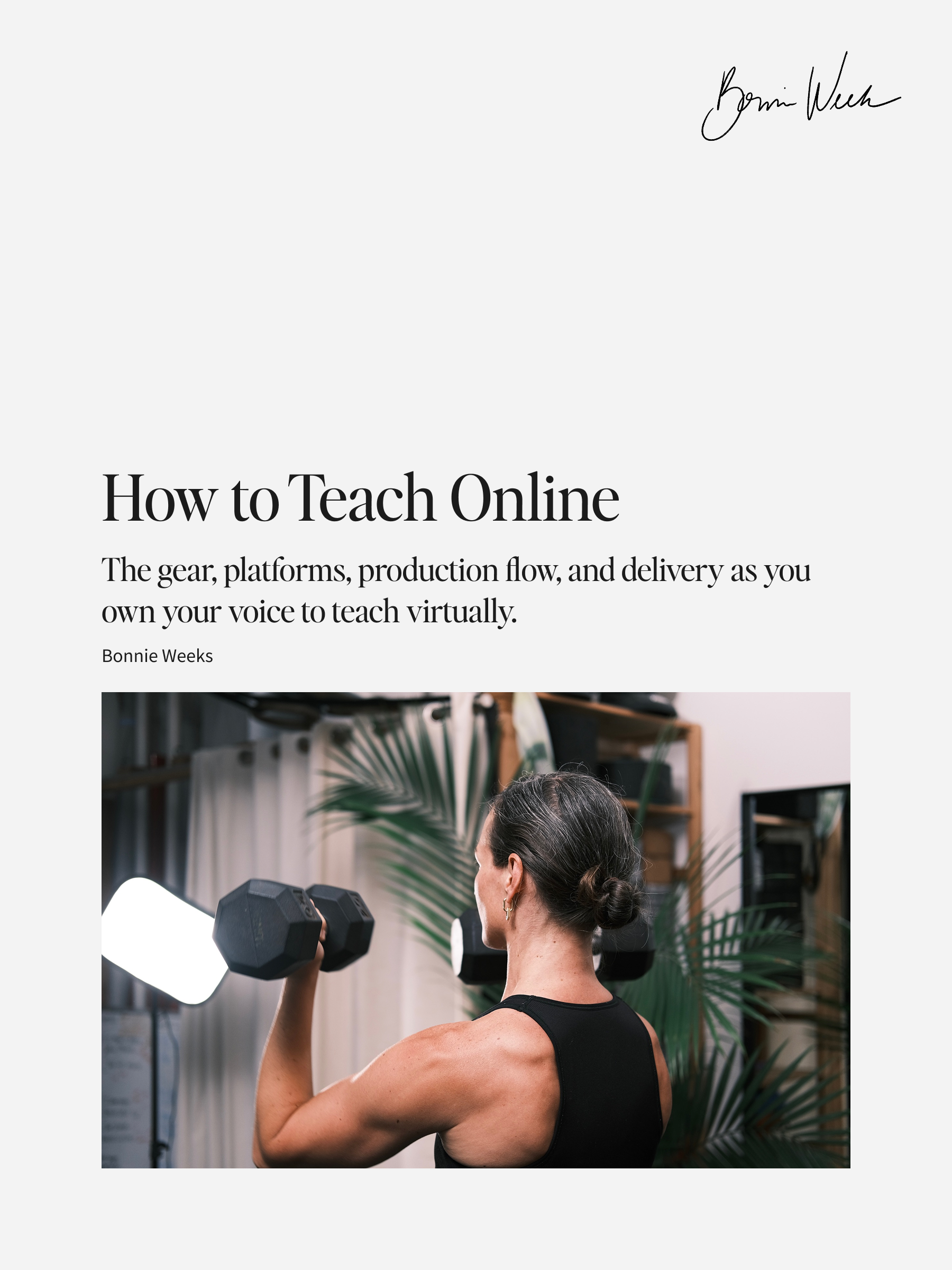 How to Teach Online